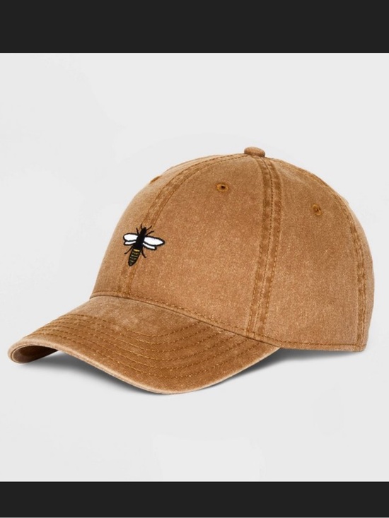 Anthropologie Accessories - Women’s Tan Bee Embroidered Baseball Cap - Mighty Fine